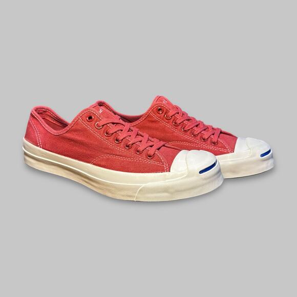 Converse Jack Purcell Ox Red Canvas Sneakers - Men’s Size 9 - Picture 1 of 6